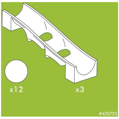 HUBELINO Kuličková dráha - past na kuličky 15 dílků
