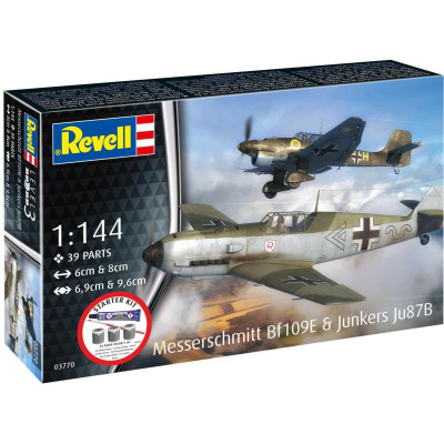 Starter Kit letadlo 73770 - Messerschmitt Bf109E & Ju87B Stuka (1:144)