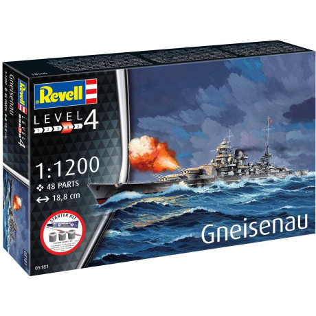 Starter Kit loď 75181 - Battleship Gneisenau (1:1200)