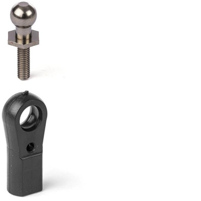 MAXI kloubek M3 s kulovým kloubem 6,0mm ,šestihranou základnou a čepem M3, 10 ks.