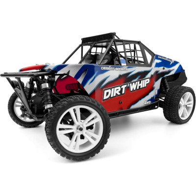 HiMOTO 1:10 Desert Buggy DIRT WHIP Brushless 2,4 GHz RTR set, modrá/červená