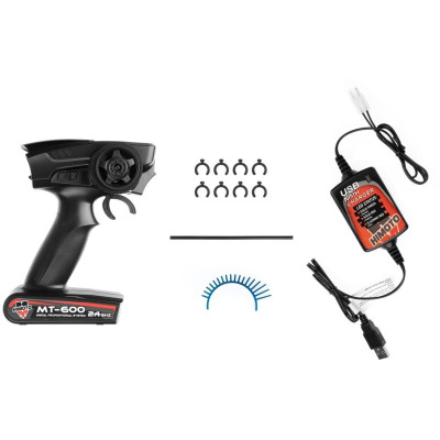 HiMOTO 1:10 Monster Truck EMXT-1 2,4 GHz RTR set, modrá (kostky)