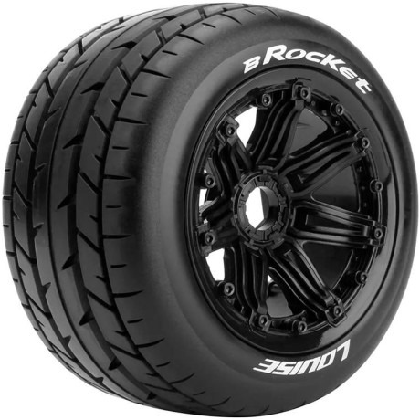 B-ROCKET SPORT 1/5 Baja zadní 24mm hex, černé disky, 2 ks