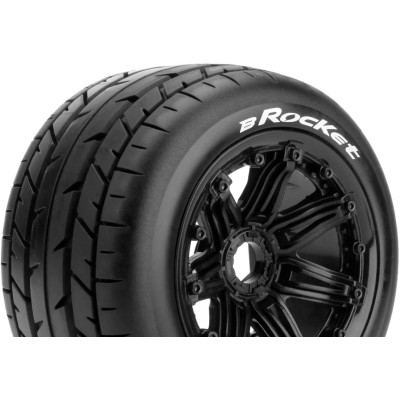 B-ROCKET SPORT 1/5 Baja zadní 24mm hex, černé disky, 2 ks