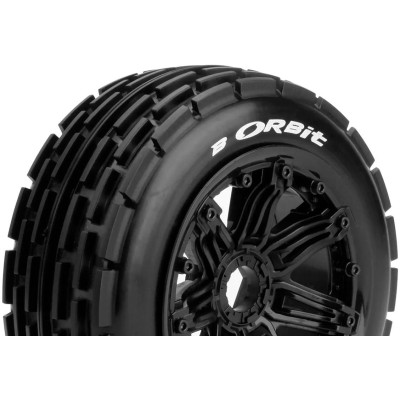 B-ORBIT SPORT 1/5 Baja přední 24mm hex, černé disky, 2 ks