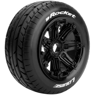 B-ROCKET SPORT 1/5 Baja přední 24mm hex, černé disky, 2 ks