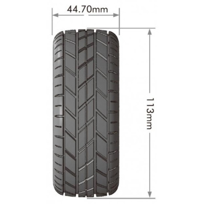 B-ROCKET SOFT 1/8, 0 a 1/2 offset 17mm odnímatelný hex, Černé disky, 2 ks