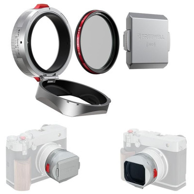Freewell Real Lens Hood pro Fujifilm GFX100RF (stříbrná)