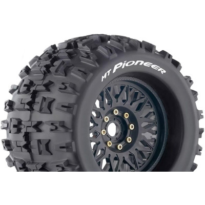 MT-PIONEER SPORT 1/8, 0 a 1/2 offset 17mm odnímatelný hex, Černé disky, 2 ks