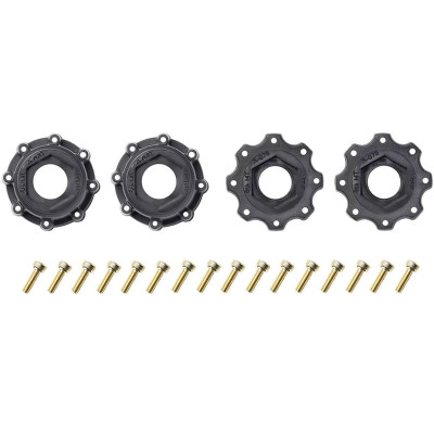 MT-PIONEER SPORT 1/8, 0 a 1/2 offset 17mm odnímatelný hex, Černé disky, 2 ks