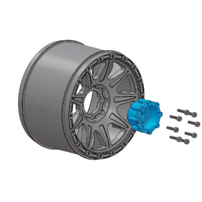 MT-PIONEER SPORT 1/8, 0 a 1/2 offset 17mm odnímatelný hex, Černé disky, 2 ks
