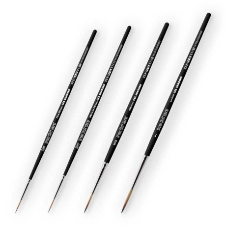 Cel Shading szintetikus ecsetek – 4 darabos csomag