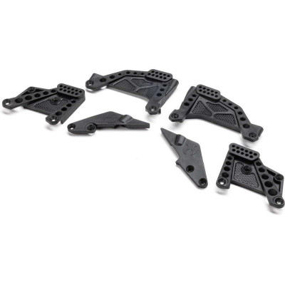 Axiális lengéscsillapító tornyok és Panhard rögzítések, elöl/hátul: SCX10 III HP