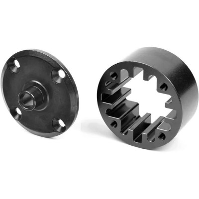 Tělo středového diferenciálu - 35mm - hliník / ocel - černé - 1 ks