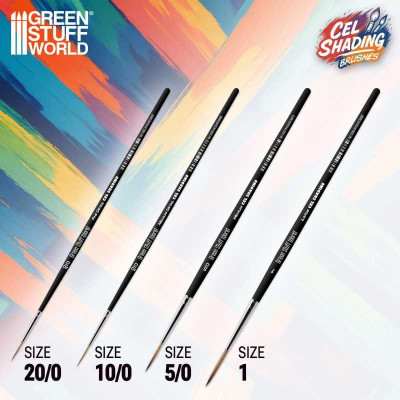 Cel Shading szintetikus ecset 10/0