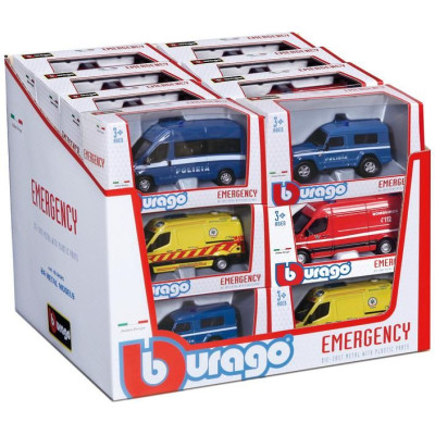 Bburago auta Emergency Force (sada 24ks)