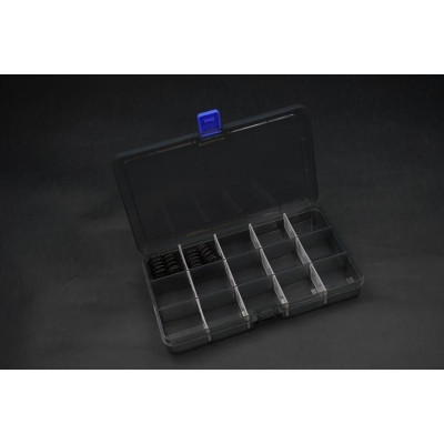 Box na díly 177x102x25 mm (15 přihrádek, vyjímatelné přepážky)