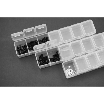 Box na díly 165x34x25 mm (7 přihrádek), 3 ks