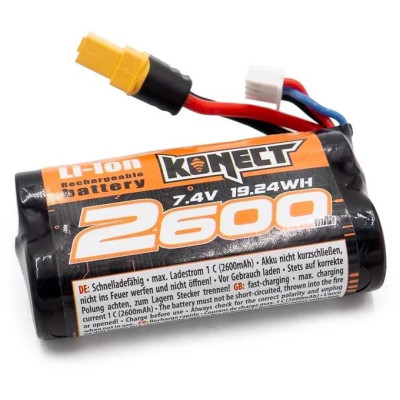 Li-ion akkumulátor készlet 7.4V 2600mA 15C XT60 csatlakozóval