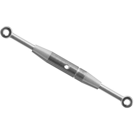 Nikkelezett sárgaréz feszítőcsavar M3, hossz 50-74 mm, belső furat 2,5 mm, 2 db.