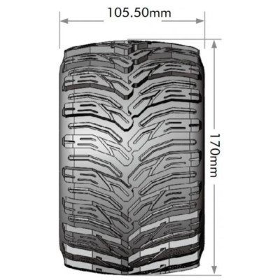 MT-CYCLONE SPORT 1/8, 0 a 1/2 offset 17mm odnímatelný hex, Černé disky, 2 ks