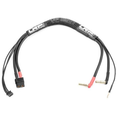 35 cm-es 2S LiPo töltőkábel XT60-ról P4/5-re, balansz csatlakozóval. XH