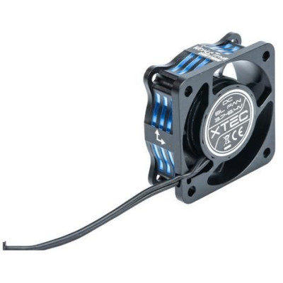 LRP WorksTeam Hliníkový SuperHighRev. ventilátor 40x40x15mm 1-2S s přijímačovým konektorem