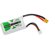 LiPo akkumulátor készlet ManiaX 30/60C terhelhetőségsel, töltés 1-3C, max. 5C. Három cellás 3S 11.1V 1500 mAh, méretek: 75x34x24mm, súly: 130g, XT60 + JST-XH szerviz csatlakozó.