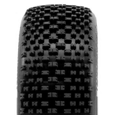 H-BLOCK V2 BUGGY S2 (SOFT) nalepené pneumatiky, bílé disky, 2 ks.