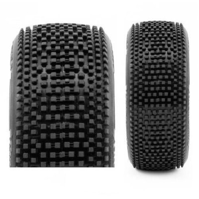 HOT DICES V2 BUGGY S2 (SOFT) nalepené pneumatiky, bílé disky, 2 ks.