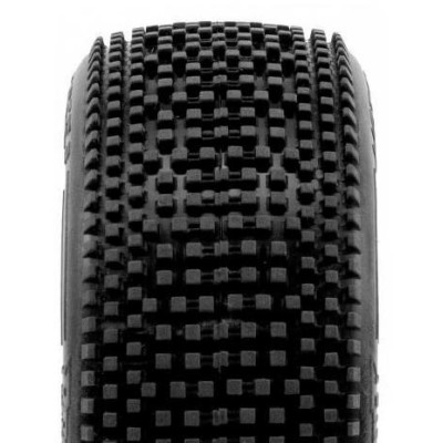 HOT DICES V2 BUGGY S2 (SOFT) nalepené pneumatiky, bílé disky, 2 ks.