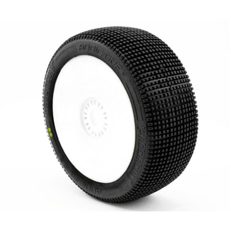 ADDICTIVE V2 BUGGY S2 (SOFT) ragasztott gumik, fehér tárcsák, 2 db.