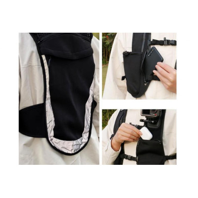 Turistická multifunkční vesta pro akční kamerou