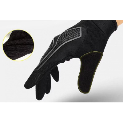 Protiskluzové celoprstové dotykové rukavice (XL)