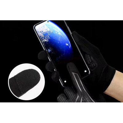 Protiskluzové celoprstové dotykové rukavice (XL)