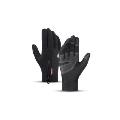 Meleg tapintású kesztyű cipzárral (XL)