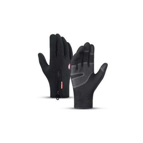 Meleg tapintású kesztyű cipzárral (XL)