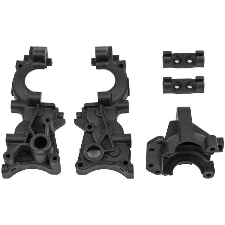 B7 FT műanyag sebességváltó ketrec, karbon, 2+1+1 db.