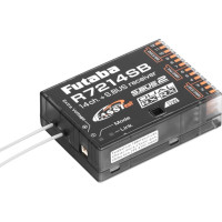 Tizennégy csatornás Futaba FASSTest-2,4 GHz-es telemetria vevő S.BUS portokkal (akár 26 csatorna - az adótól függően) és S.BUS2 telemetriai érzékelők és más eszközök számára. Tápellátás 3,7-7,4 V, méretek 37,0x50,2x15,9 mm, súly 19 g. Diverzitási antennák, kettős vevős üzemmód 1-12/13-24 csatornabeosztással és automatikus tartalék funkcióval.