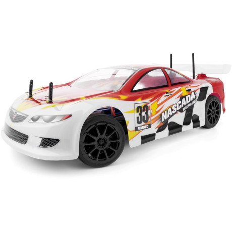 HiMOTO 1:10 Onroad NASCADA Brushless 2,4 GHz RTR készlet, piros