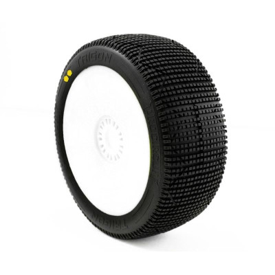 TRIGON V3 BUGGY S2 (LÁGY) ragasztott gumik, fehér tárcsák, 2 db.
