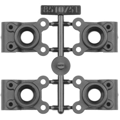 RC10B7 FT karbon-kompozit hátsó blokk, -4 mm-es eltolás