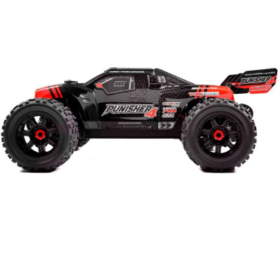PUNISHER-4 - Monster Truck 4WD 3-4S - RTR - červená