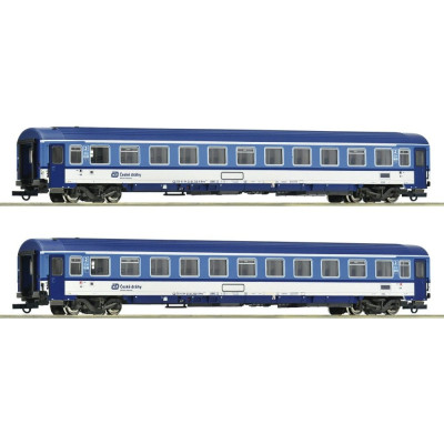 ROCO Két darabos Eurofima expressz kocsikészlet, 2. osztály, Bmz típus