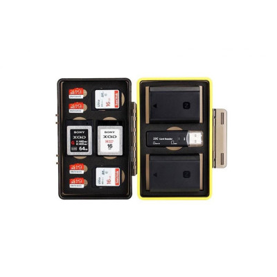 JJC Multifunkční úložný box na baterie a karty