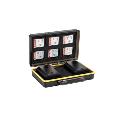 JJC Multifunkcionális tárolódoboz elemeknek és kártyáknak