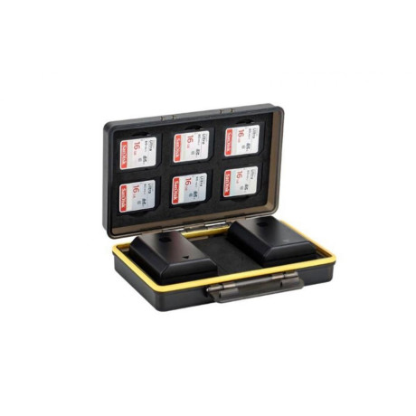 JJC Multifunkcionális tárolódoboz elemeknek és kártyáknak