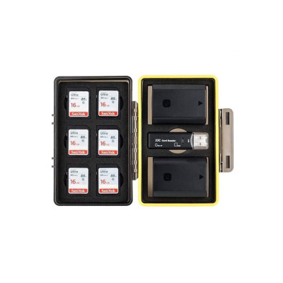 JJC Multifunkční úložný box na baterie a karty