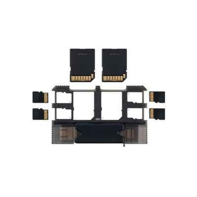 JJC Držák na paměťové karty s čtečkou (2SD + 4TF)