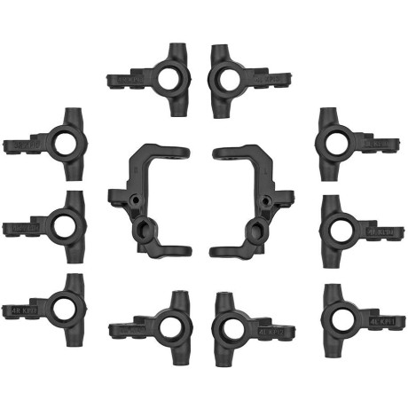 RC10B7 V2 Závěsy a těhlice řízení